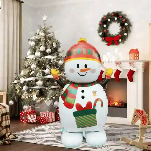 Navidad Globo Metalizado Muñeco De Nieve Sin Inflar Merry Christmas