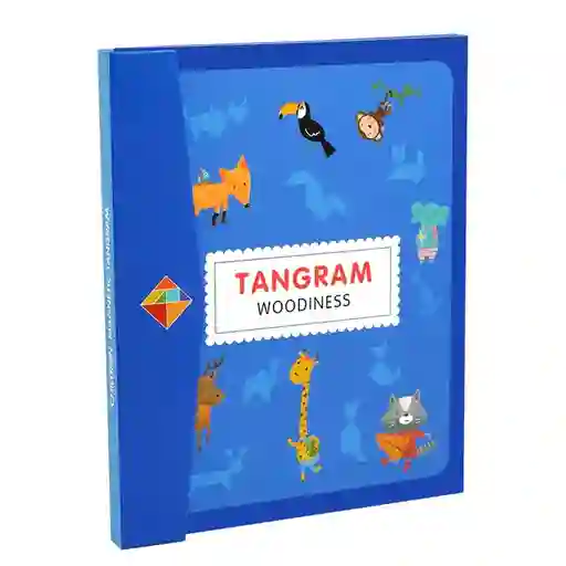 Rompecabezas Magnético Tangram Pensamiento Matemático Azul