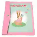 Rompecabezas Magnético Tangram Pensamiento Matemático Rosa