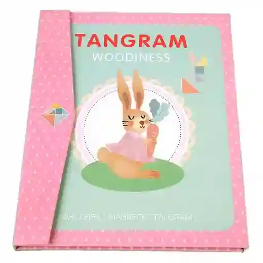 Rompecabezas Magnético Tangram Pensamiento Matemático Rosa