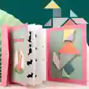 Rompecabezas Magnético Tangram Pensamiento Matemático Rosa