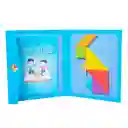 Rompecabezas Magnético Tangram Pensamiento Matemático Cian