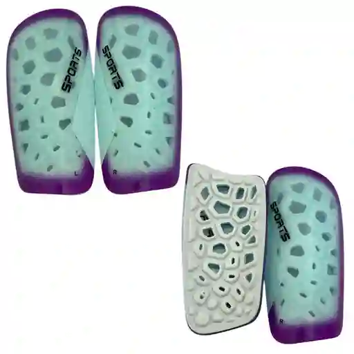 Canillera De Futbol Legion Morado - Blanco