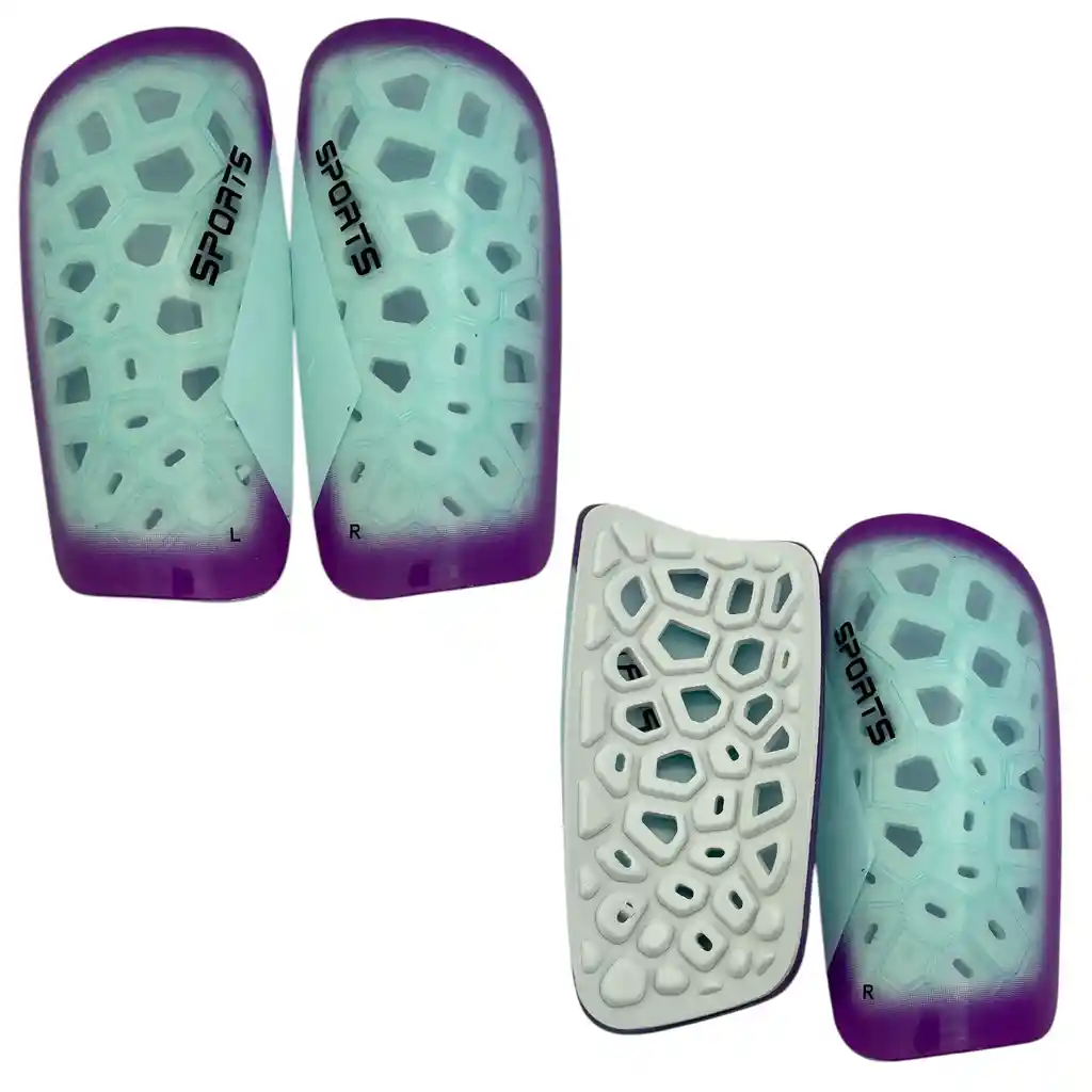 Canillera De Futbol Legion Morado - Blanco