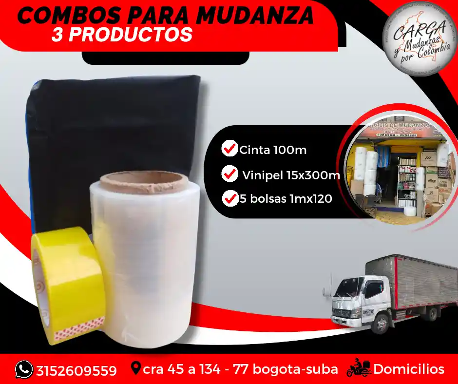 Combos O Kit Para Mudanza Trasteo Empaque Y Embalaje