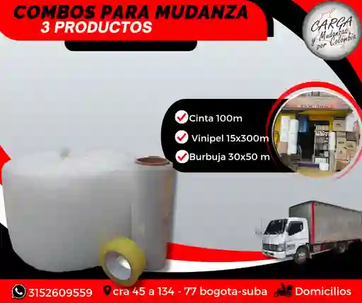 Combo O Kit Para Mudanza Trasteo Empaque Y Embalaje