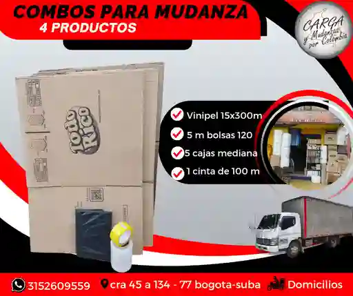 Combos O Kit Para Mudanza Trasteo Empaque Y Embalaje