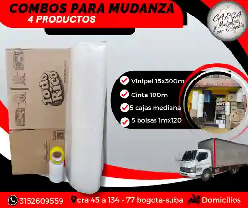 Combos O Kit Para Mudanza Trasteo Empaque Y Embalaje