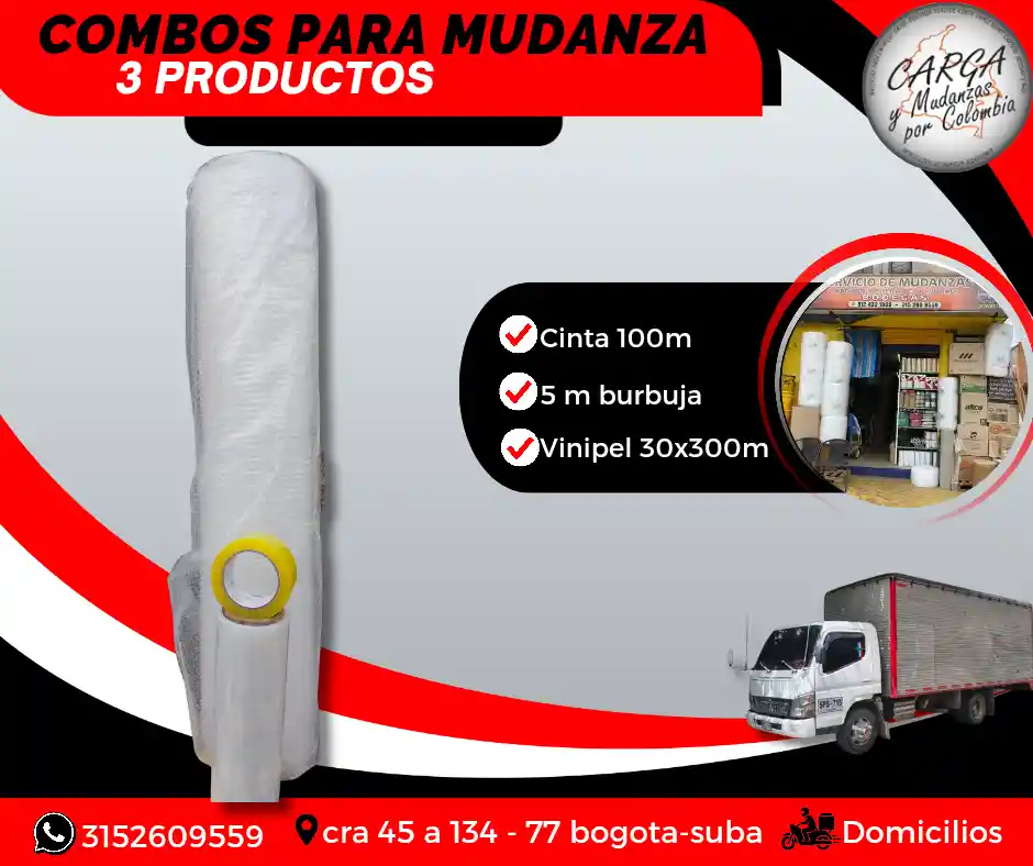 Combos O Kit Para Mudanza Trasteo Empaque Y Embalaje