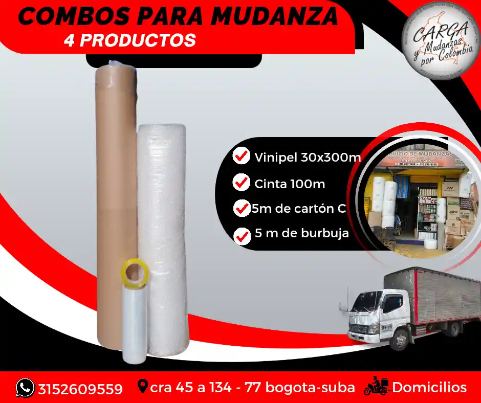 Combos Kit Para Mudanza Trasteo Empaque Y Embalaje