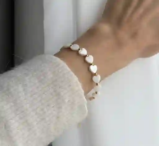 Pulsera Corazon De Nacar