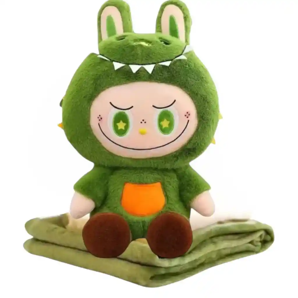 Peluche Con Cobija Labubu Ultra Suave Felpa 02