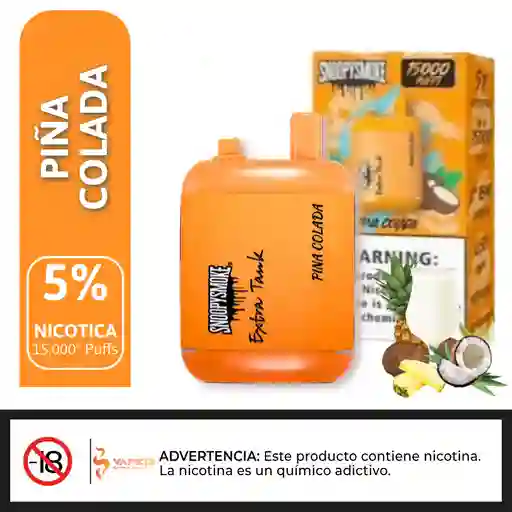 Vaporizador Snoopysmoke 15000 Puffs Pina Colada