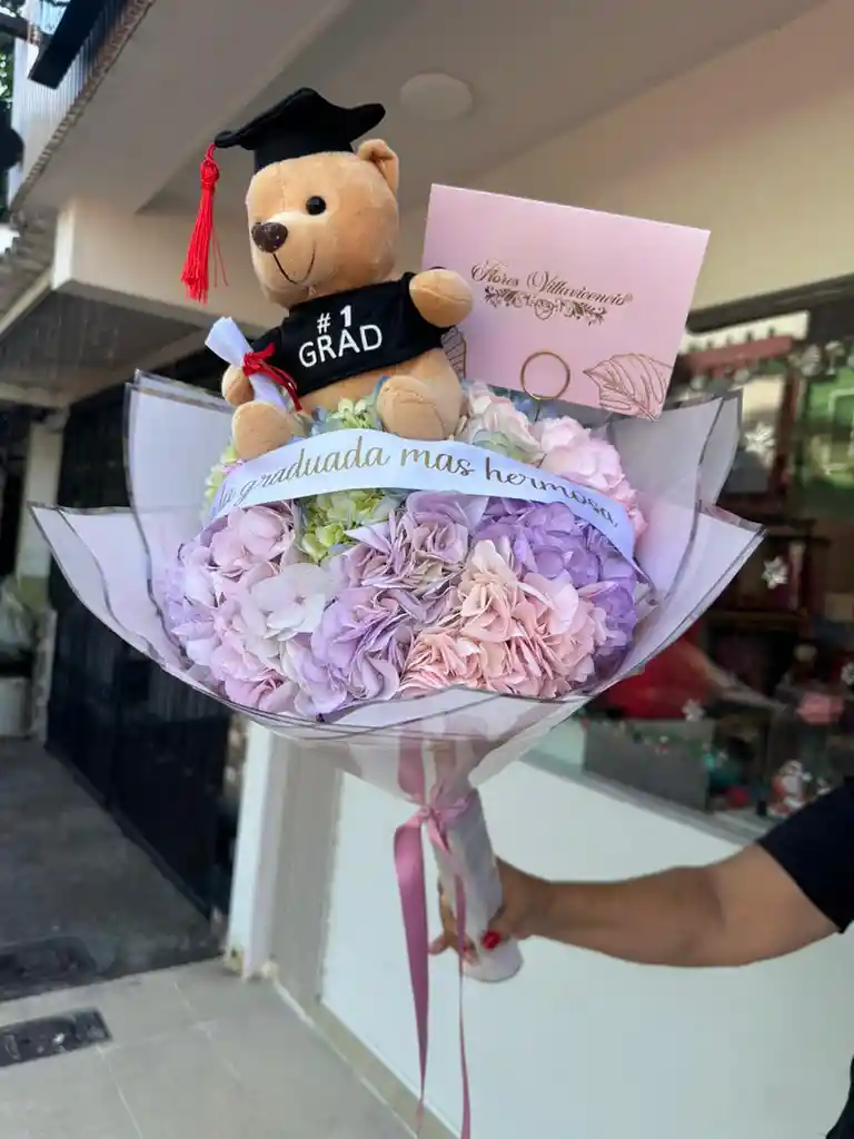 Grado Hortencias Y Peluche