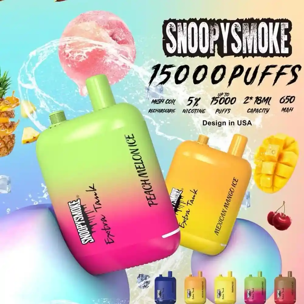 Vaporizador Snoopysmoke 15000 Puffs