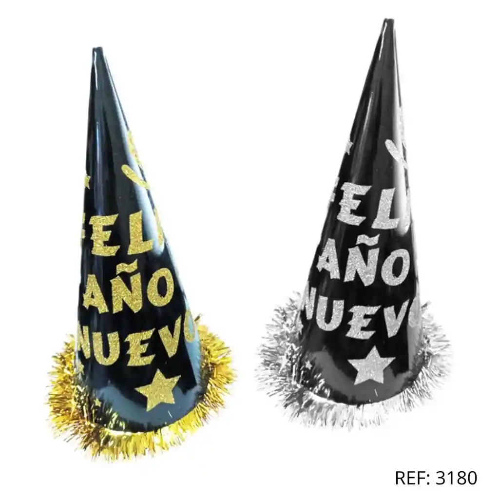 Gorro Cono "feliz Año Nuevo"