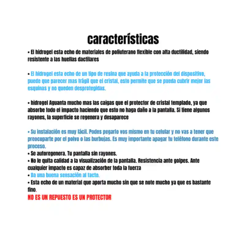 Samsung A20 , A30 , A30s , A40s , A50 , A50s Protector Hidrogel Trasero