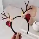 Navidad Diadema Reno Lentejuelas Red Merry Christmas