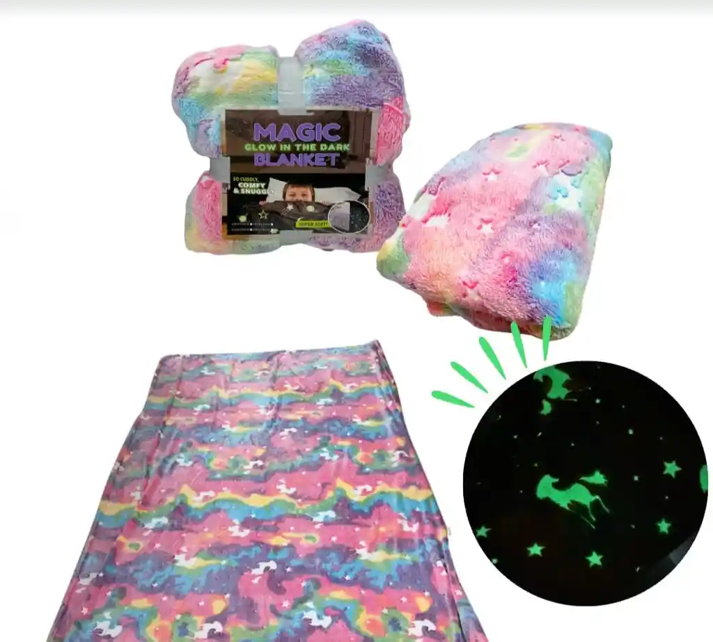 Manta Cobija Que Brilla En La Oscuridad