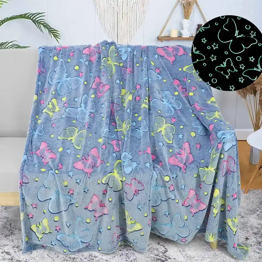 Manta Cobija Que Brilla En La Oscuridad