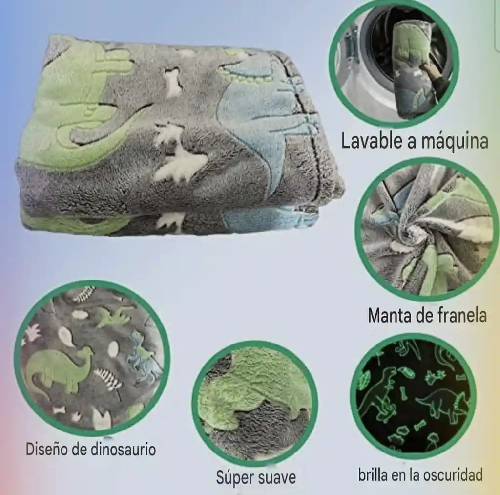 Manta Cobija Que Brilla En La Oscuridad