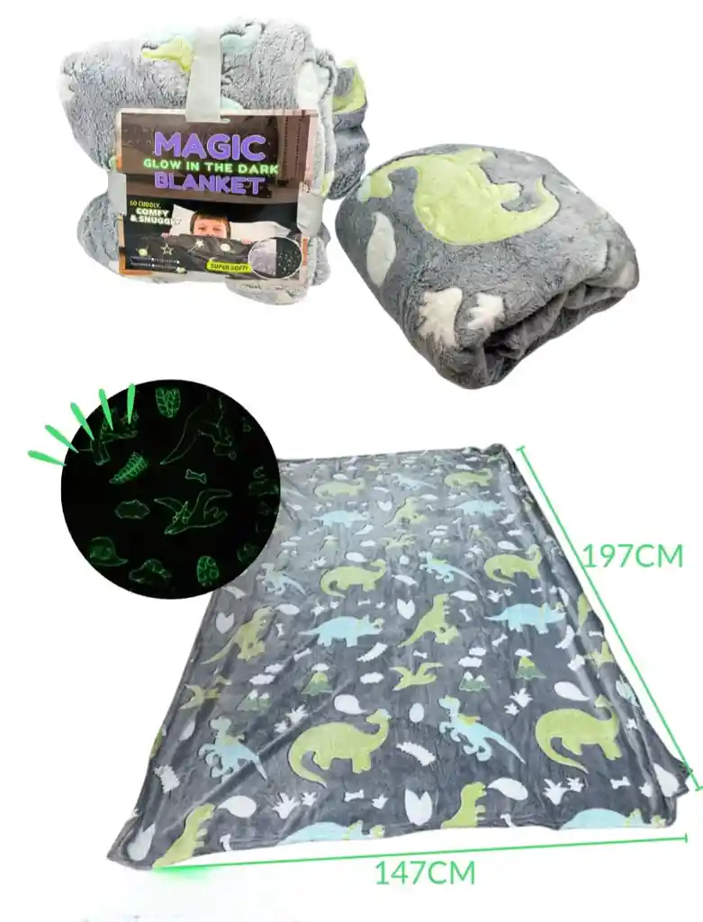 Manta Cobija Que Brilla En La Oscuridad