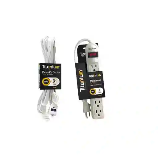 Multitoma 6 Salidas 0.9 Metros + Extensión 7.6 Metros