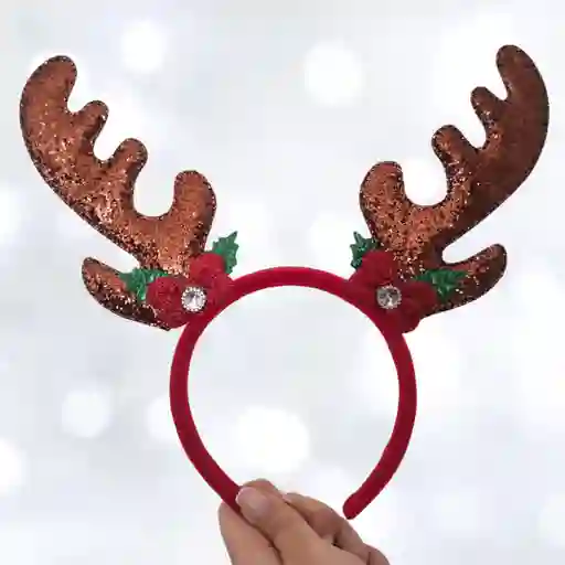 Navidad Diadema Reno Cafe Merry Christmas