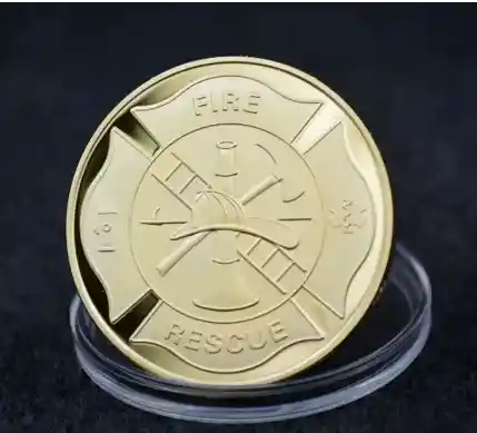 Moneda De Coleccion Saint Florian Dorada