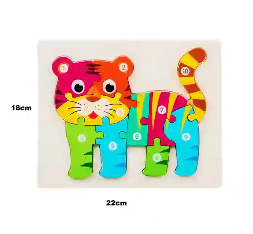 Rompecabeza Juguete Didactico Tigre Ref 24312-23c