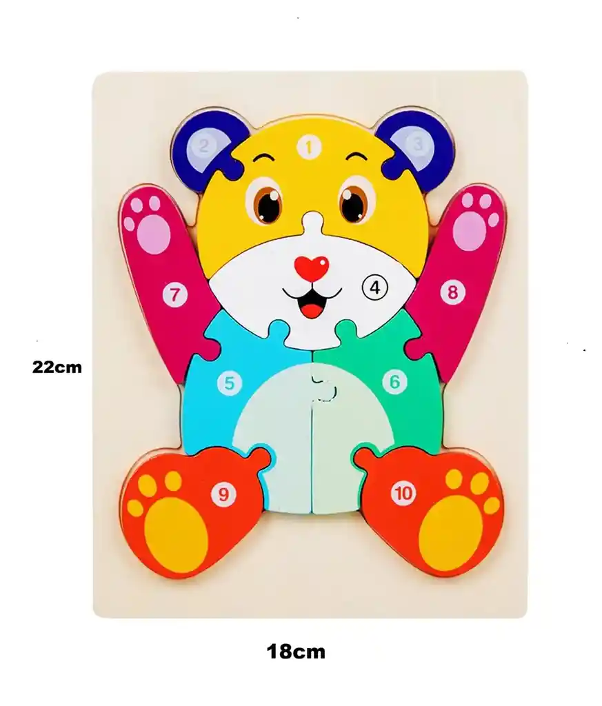 Rompecabeza Juguete Didactico Oso Ref 24312-23b