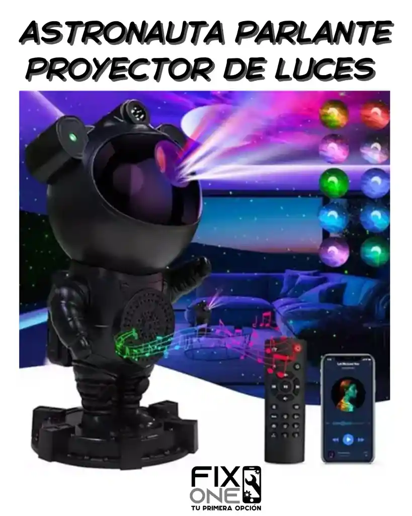 Proyector Astronauta Bluetooth