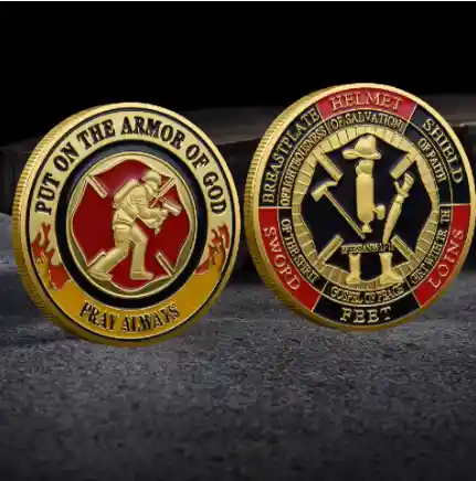 Moneda De Coleccion Put Onthe Rmor Of God
