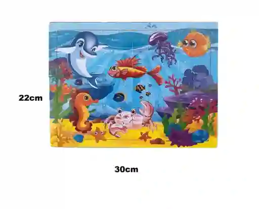 	juguete Rompecabezas Animales Marinos Ref Mt-053-2