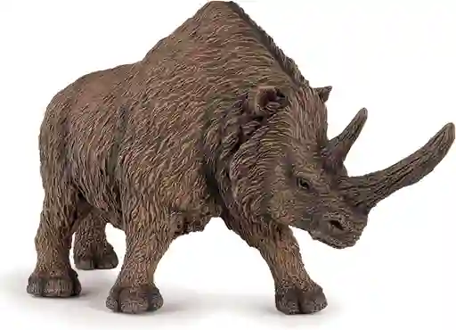 Figura Coleccionable Dinosaurio Rinoceronte Pintada A Mano