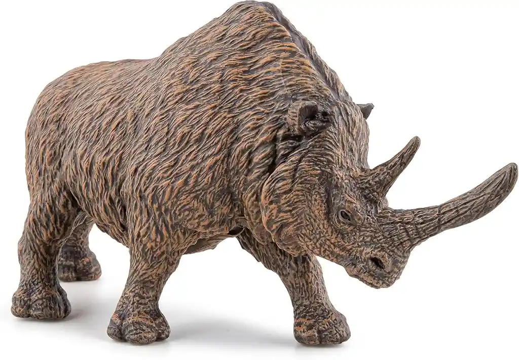 Figura Coleccionable Dinosaurio Rinoceronte Pintada A Mano