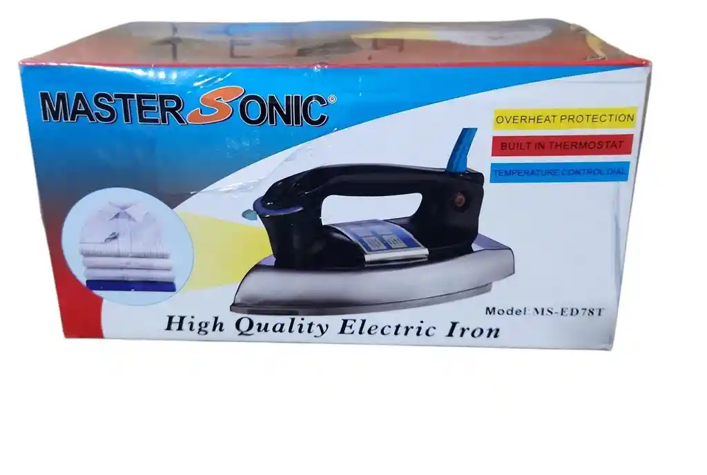 Plancha De Ropa Metalica Master Sonic Ms-ed78t
