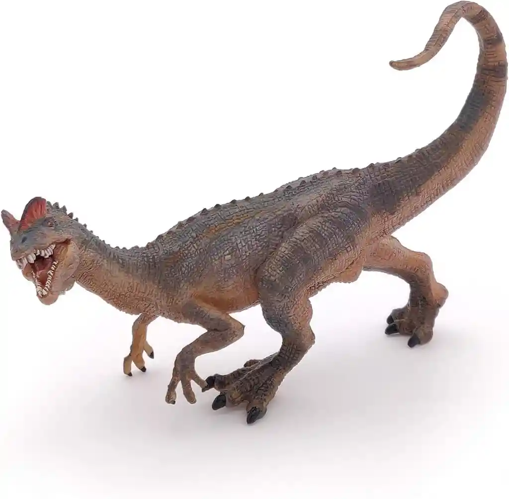 Figura Coleccionable Dinosaurio Dilophosaurus Pintada A Mano