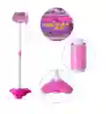 Juguete Karaoke Infantil Ajustable Con Micrófono, Conexión Mp3 Efectos Y Luces 6011