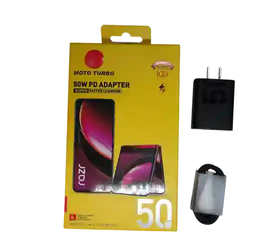 Cargador Fast Charge Turbo 50w Motorola
