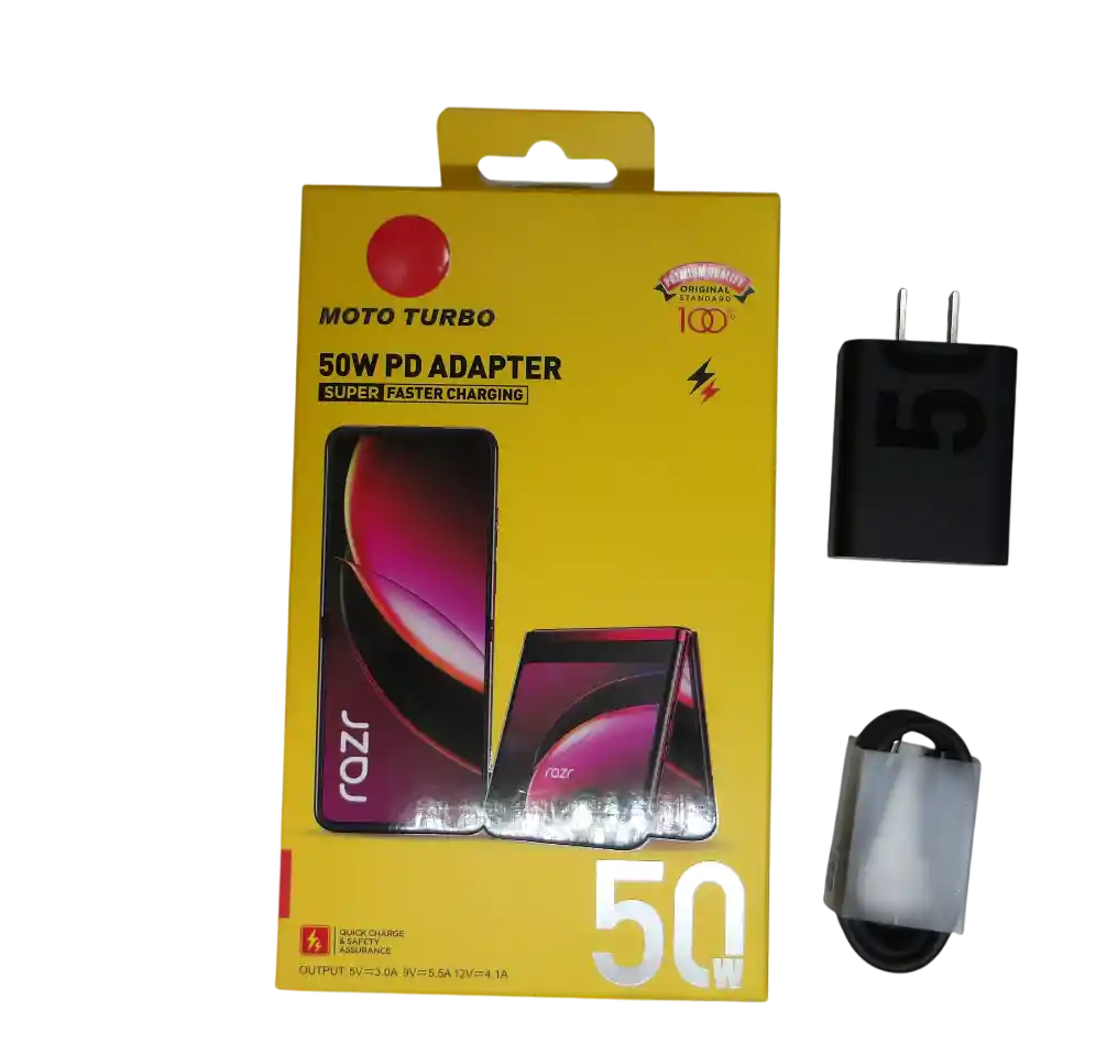 Cargador Fast Charge Turbo 50w Motorola
