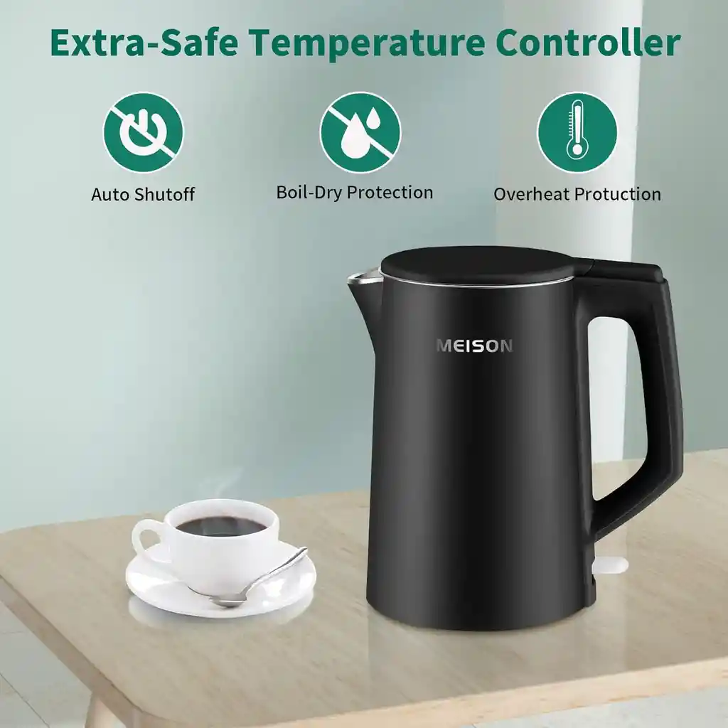 Hervidor Electrico Agua Acero Inoxidable Doble Pared