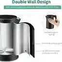 Hervidor Electrico Agua Acero Inoxidable Doble Pared