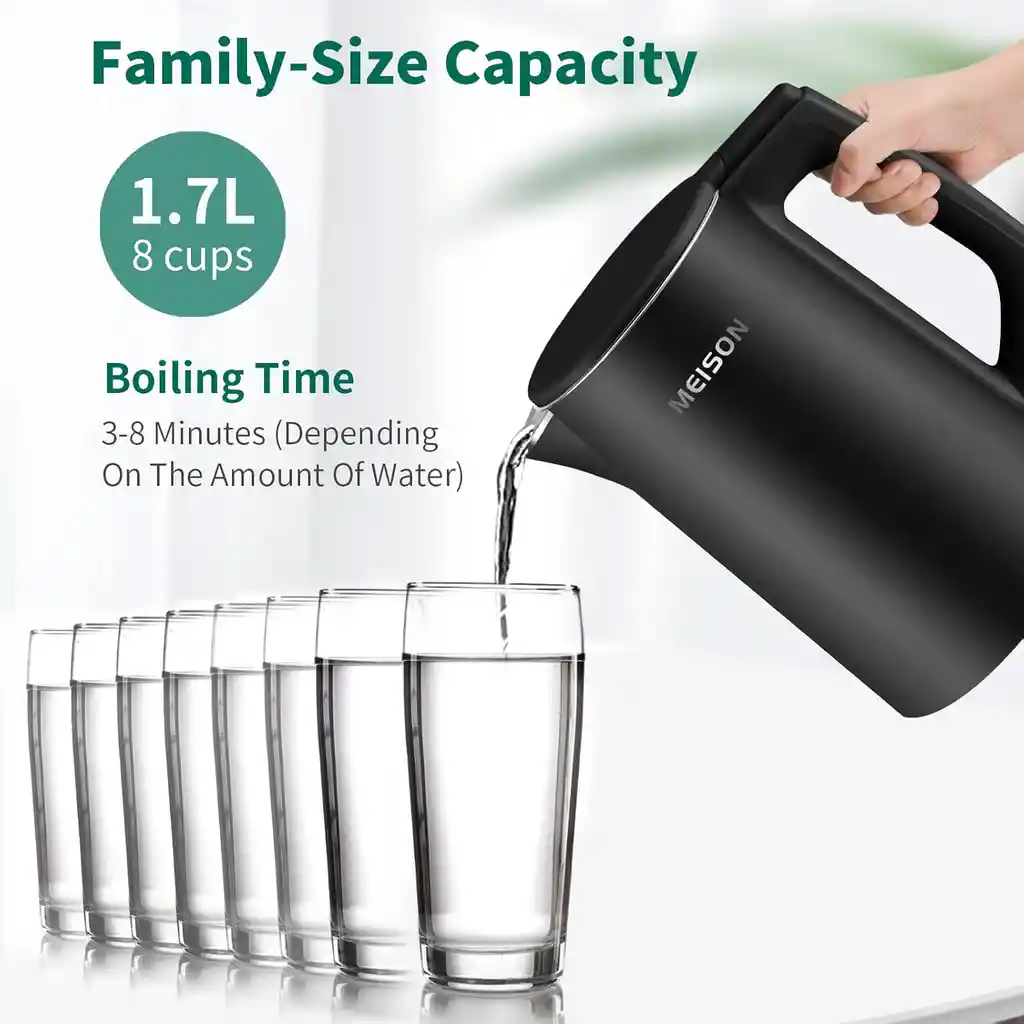 Hervidor Electrico Agua Acero Inoxidable Doble Pared