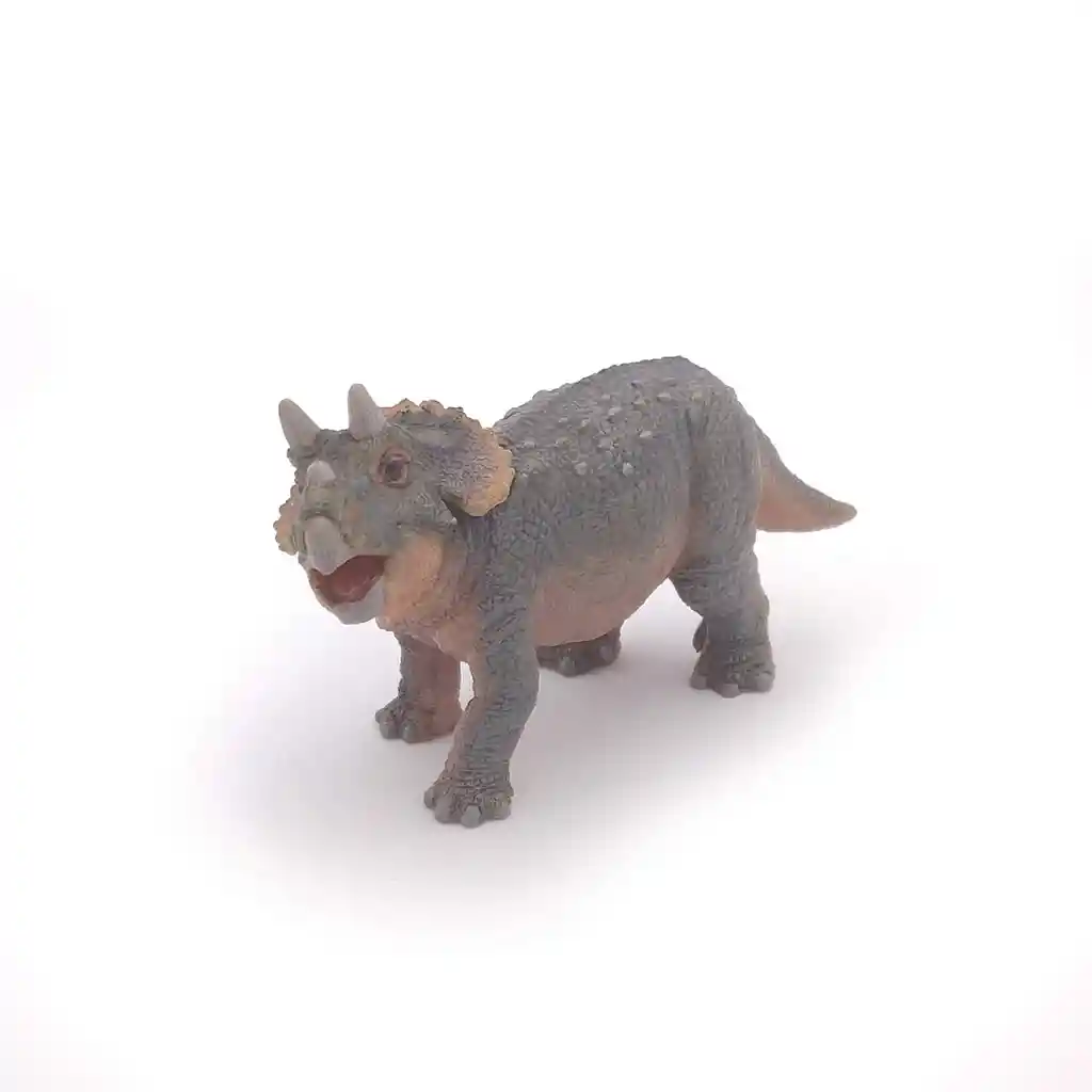 Figura Coleccionable Dinosaurio Triceratops Pintada A Mano
