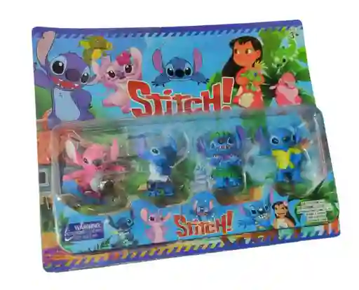 Juguete Muñecos Stitch Angel Blister Figura 7cm Accesorio