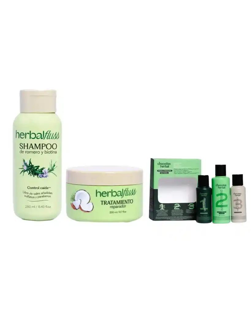 Combo Liso Y Nutritivo Cabello Largo Junior Con Romero Y Biotina