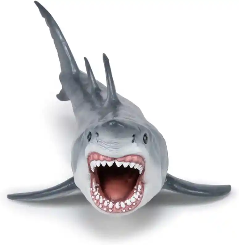 Figura Coleccionable Dinosaurio Megalodon Pintada A Mano