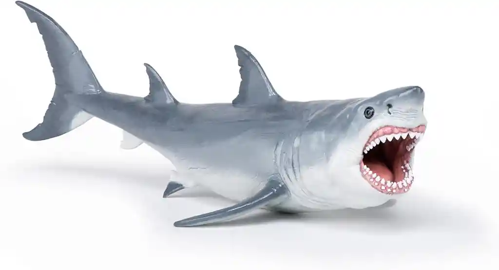Figura Coleccionable Dinosaurio Megalodon Pintada A Mano