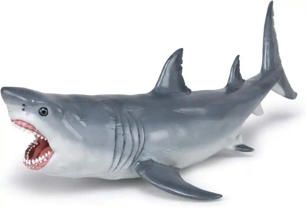 Figura Coleccionable Dinosaurio Megalodon Pintada A Mano